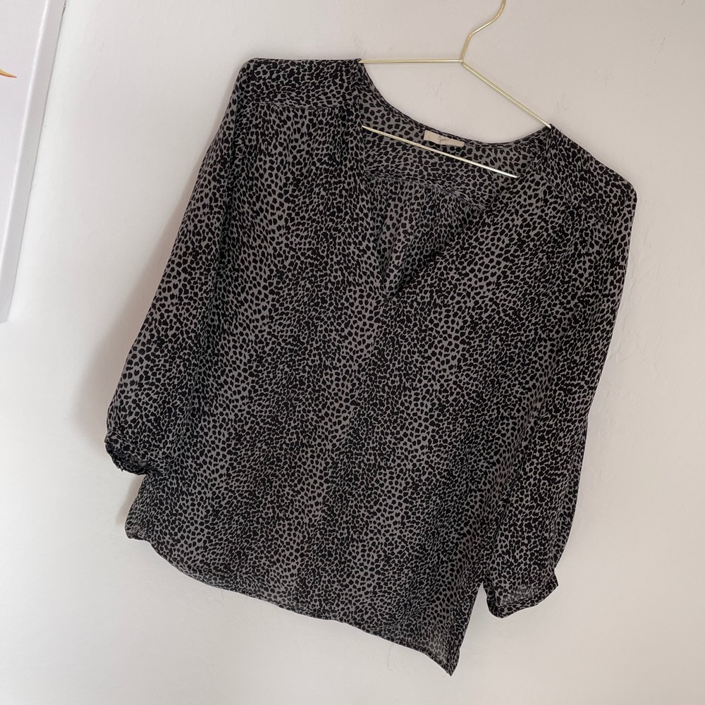 JOIE 100% Silk Spotted Blouse/Top Size Small
